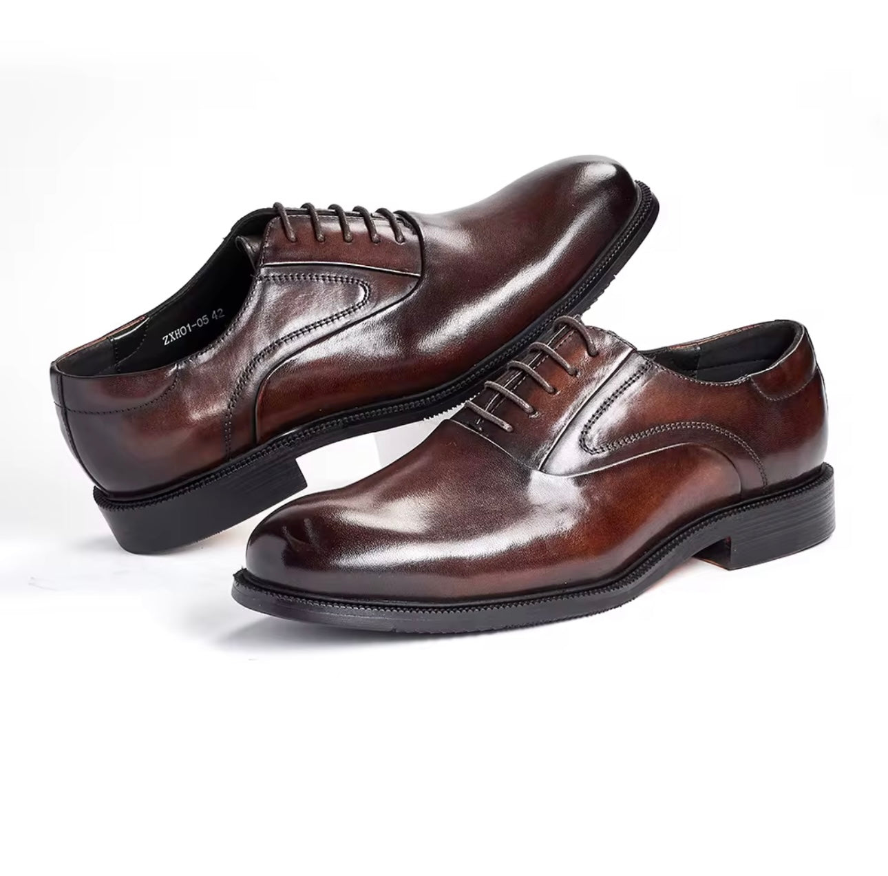 Levoro™ Classic Oxford Dress Shoes – Premium Handcrafted Elegance