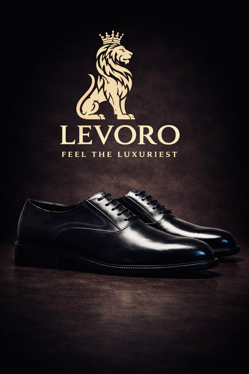 Levoro™ Classic Oxford Dress Shoes – Premium Handcrafted Elegance