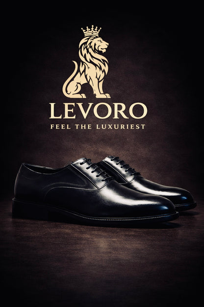 Levoro™ Classic Oxford Dress Shoes – Premium Handcrafted Elegance