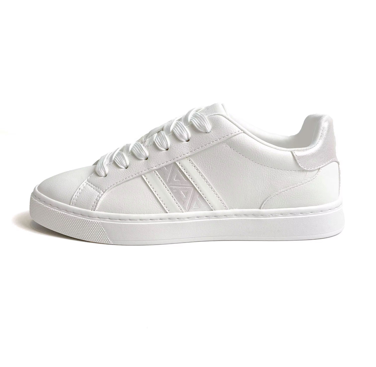 Levoro™ Women’s White Leather Sneakers