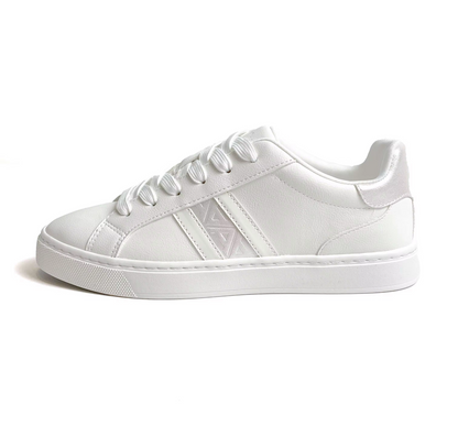 Levoro™ Women’s White Leather Sneakers