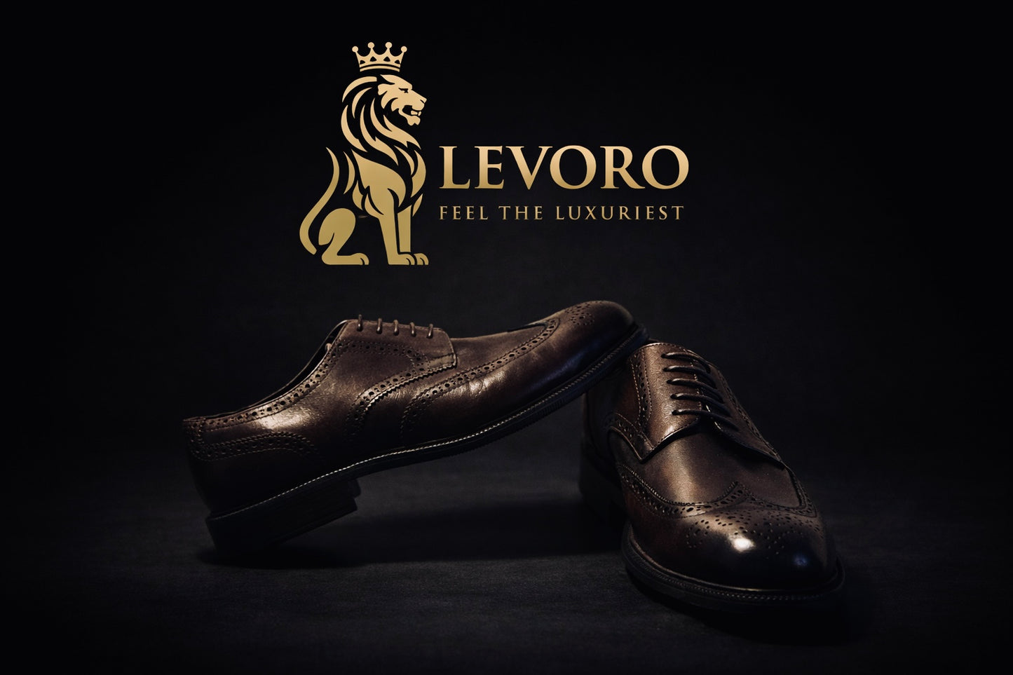 Levoro™ Classic Shoes Wingtip Brogues – Modern Sophistication