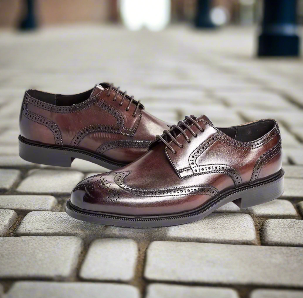 Levoro™ Classic Shoes Wingtip Brogues – Modern Sophistication