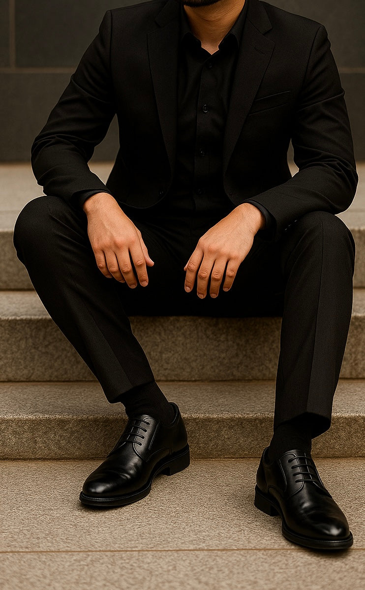 Levoro™ Classic Oxford Dress Shoes – Premium Handcrafted Elegance