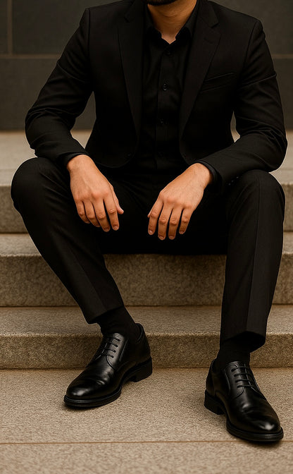 Levoro™ Classic Oxford Dress Shoes – Premium Handcrafted Elegance