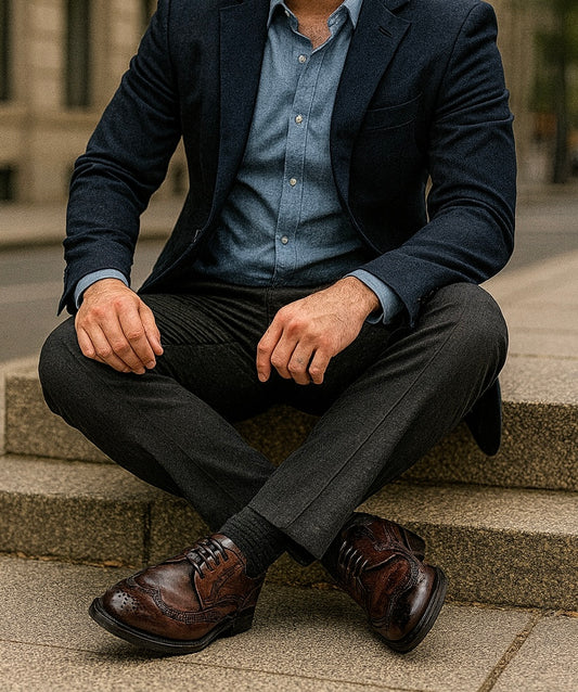 Levoro™ Classic Shoes Wingtip Brogues – Modern Sophistication